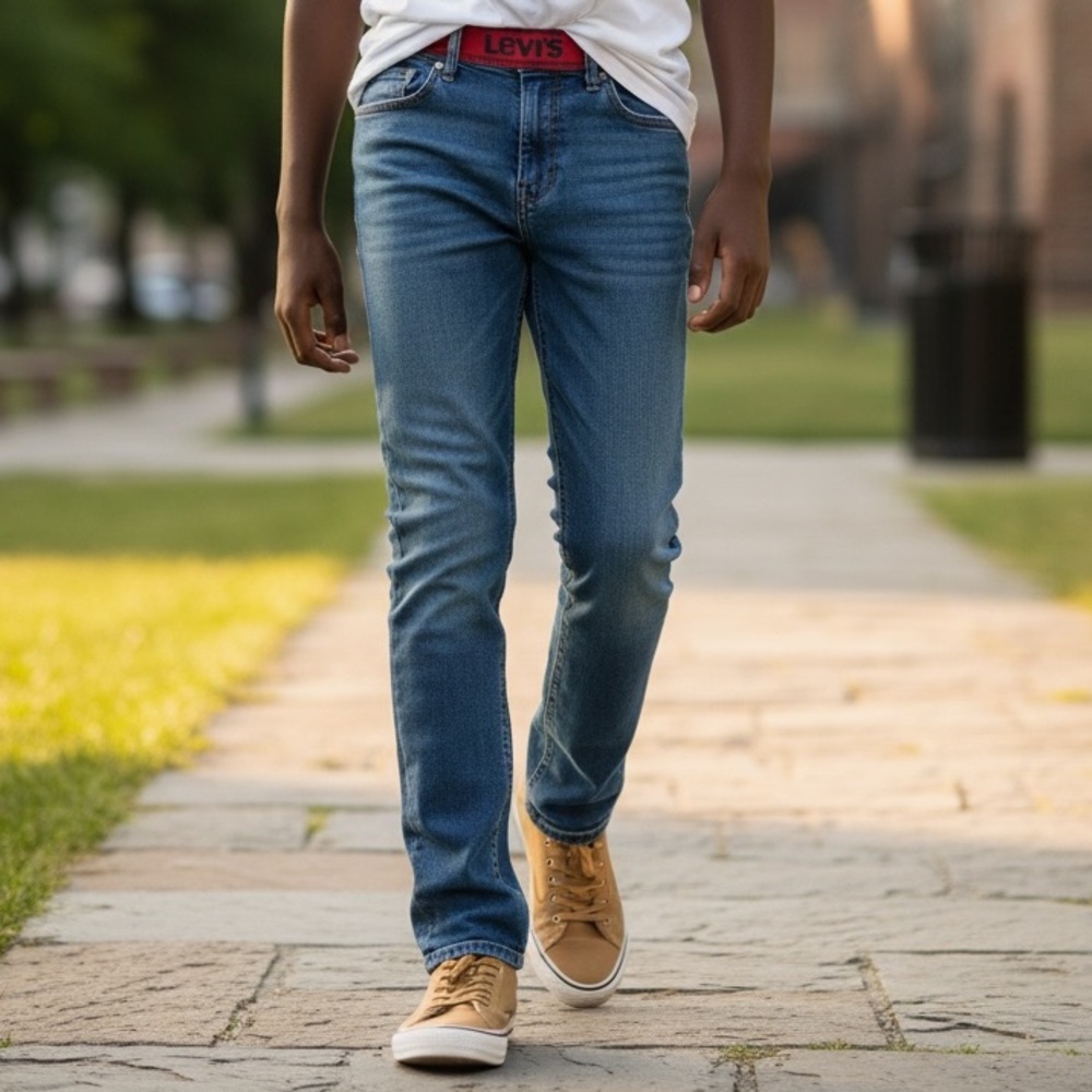 LEVI’S 511•Boys Classic Dark Blue Denim Jeans•14 - Picture 1 of 14
